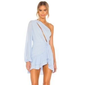 Michael Costello x REVOLVE Sunny Mini Dress (Blue)